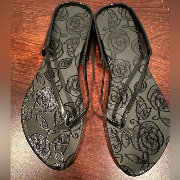 Madewell Shoes - Madewell Elegant Black Floral Women's Sandals SZ 38/7